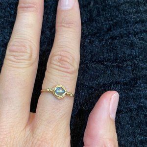 Blue Topaz 14k Gold Filled Ring size 6